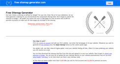 Desktop Screenshot of live.freesitemapgenerator.com
